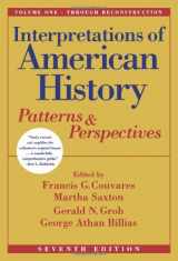 9780684867731-0684867737-Interpretations of American History, Vol. One - Through Reconstruction: Patterns and Perspectives