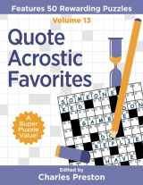 9781734048308-1734048301-Quote Acrostic Favorites: Features 50 Rewarding Puzzles (Puzzle Books for Fun)