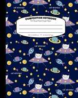 9781718088962-1718088965-Composition Notebook 4x4 Quad Ruled Graph Paper: Math Science Lab School Exercise Book | 120 Grid Pages | Cat-stronaut - Black (Cats In Outer Space Journal Series)