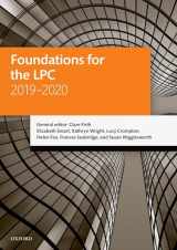 9780198838562-0198838565-Foundations for the LPC 2019-2020 (Legal Practice Course Manuals)