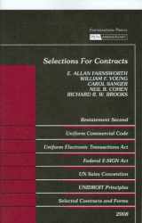 9781599415291-1599415291-Selections for Contracts 2008 ed: Uniform Commercial Code, Restatement 2d