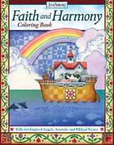9781497205130-1497205131-Faith and Harmony Coloring Book: Folk-Art Inspired Angels, Animals, and Biblical Scenes (Design Originals) 32 Uplifting Designs, Comforting Sentiments, Bible Quotes, Noah's Ark, & More, from Jim Shore
