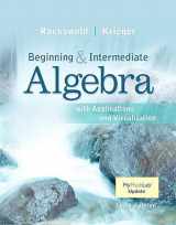 9780134175898-0134175891-Beginning and Intermediate Algebra with Applications & Visualization MyLab Math Update with eText -- Access Card Package (3rd Edition)