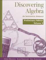 9781559534215-1559534214-Discovering Algebra: An Investigative Approach, Preliminary Edition Vol. 2