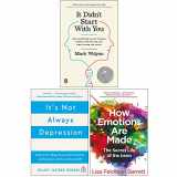 9789123963225-9123963220-It Didn't Start With You, It's Not Always Depression, How Emotions Are Made The Secret Life Of The Brain 3 Books Collection Set