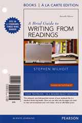 9780134173177-0134173171-A Brief Guide to Writing from Readings, Books a la Carte Edition Plus MyWritingLab with Pearson eText - Access Card Package (7th Edition)