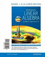9780321656001-0321656008-Elementary Linear Algebra: A Matrix Approach, Books a la Carte Edition (2nd Edition)