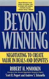 9780674003354-0674003357-Beyond Winning: Negotiating to Create Value in Deals and Disputes