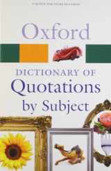 9780199567065-0199567069-Oxford Dictionary of Quotations by Subject (Oxford Quick Reference)