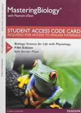 9780133897548-0133897540-Modified Mastering Biology with Pearson eText -- Standalone Access Card -- for Biology: Science for Life with Physiology (5th Edition)