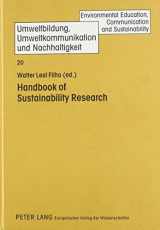 9780820473086-0820473081-Handbook of Sustainability Research (Environmental Education, Communication and Sustainability)