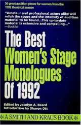 9781880399101-1880399105-The Best Women's Stage Monologues of 1992