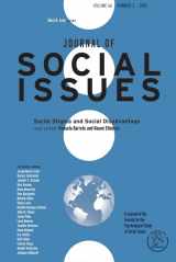 9781444339475-1444339478-Social Stigma and Social Disadvantage (Journal of Social Issues)