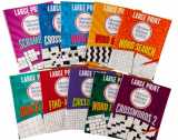 9781450890595-1450890598-Large Print Merriam-Webster Puzzles 10 Booklet Set (Brain Games Large Print)