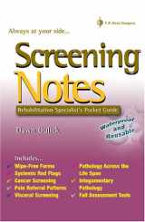 9780803615731-0803615736-Screening Notes: Rehabilitation Specialist's Pocket Guide
