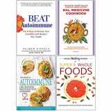 9789123854035-9123854030-Beat Autoimmune, Dal Medicine Cookbook, The Anti-inflammatory & Autoimmune Cookbook, Hidden Healing Powers 4 Books Collection Set