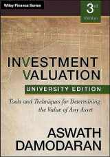 9781118130735-1118130731-Investment Valuation: Tools and Techniques for Determining the Value of any Asset, University Edition