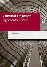 9780192858818-0192858815-Criminal Litigation (Legal Practice Course Manuals)