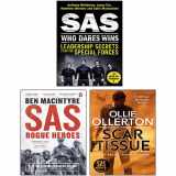 9789123478620-9123478624-SAS: Rogue Heroes, SAS Who Dares Wins, Scar Tissue 3 Books Collection Set
