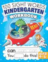 9781945056949-1945056940-100 Sight Words Kindergarten Workbook Ages 4-6: A Learn to Read and Write Adventure Activity Book for Kids with Trucks & Dinosaurs: Includes Flash Cards!