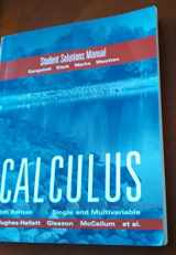 9780470414149-0470414146-Hughes Hallett Student Solutions Manual to accompany Calculus Combo
