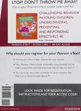 9780134145556-0134145550-Challenging Behavior in Young Children: Understanding, Preventing and Responding Effectively -- Enhanced Pearson eText