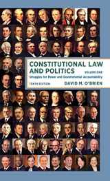 9780393603316-0393603318-Constitutional Law and Politics: Struggles for Power and Governmental Accountability (Volume 1)