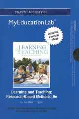 9780133041019-0133041018-Learning and Teaching Student Access Code Includes Pearson eText: Research-Based Methods (myeducationlab (Access Codes))
