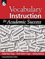 9781425802660-1425802664-Vocabulary Instruction for Academic Success (Professional Resources)