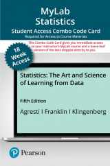 9780136857563-0136857566-Statistics: The Art and Science of Learning from Data -- MyLab Statistics with Pearson eText + Print Combo Access Code