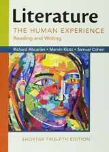 9781319054717-1319054714-Literature: The Human Experience, Shorter Edition: Reading and Writing