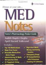9780803611092-0803611099-MedNotes: Nurse's Pharmacology Pocket Guide