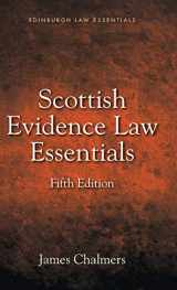 9781474461276-1474461271-Scottish Evidence Law Essentials (Edinburgh Law Essentials)