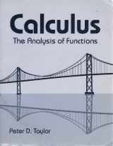 9780921332374-0921332378-Calculus: The Analysis of Functions