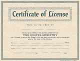9780805472684-0805472681-Certificate of License for Minister