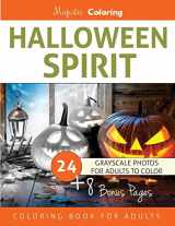 9781537571591-1537571591-Halloween Spirit: Grayscale Coloring Book for Adults