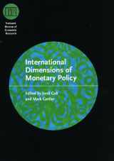 9780226278865-0226278867-International Dimensions of Monetary Policy (National Bureau of Economic Research Conference Report)
