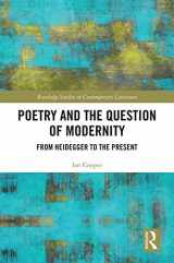 9780367894276-0367894270-Poetry and the Question of Modernity: From Heidegger to the Present (Routledge Studies in Contemporary Literature)