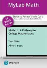 9780136806295-0136806295-Math Lit: A Pathway to College Mathematics -- MyLab Math with Pearson eText Access Code