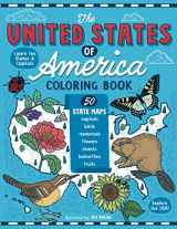 9781951728373-1951728378-The United States of America Coloring Book: Fifty State Maps with Capitals and Symbols like Motto, Bird, Mammal, Flower, Insect, Butterfly or Fruit