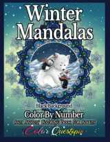 9781954883611-1954883617-Winter Mandalas Color By Number - Anti Anxiety Coloring Book For Adults BLACK BACKGROUND: Seasonal Patterns For Relaxation (Color By Number For Adults)