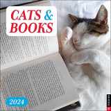 9780789343291-0789343290-Cats & Books 2024 Wall Calendar
