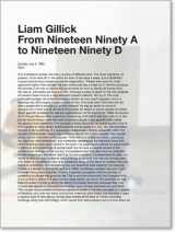 9783037644058-3037644052-Liam Gillick: From Nineteen Ninety "A" to Nineteen Ninety "D"