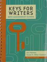 9781305626843-1305626842-Bundle: Keys for Writers with Assignment Guides, 7th + LMS Integrated for MindTap English, 1 term (6 months) Printed Access Card