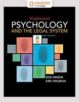 9781337570909-1337570907-MindTap Psychology, 1 term (6 months) Printed Access Card for Greene/Heilbrun's Wrightsman's Psychology and the Legal System, 9th