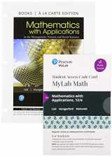 9780135998304-0135998301-Mathematics with Applications, Loose-Leaf Edition Plus MyLab Math with Pearson eText -- 18-Week Access Card Package
