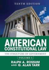 9780367319243-0367319241-American Constitutional Law, Volume I: The Structure of Government