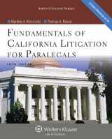 9781454816546-1454816546-Fundamentals of California Litigation for Paralegals, Fifth Edition (Aspen College)