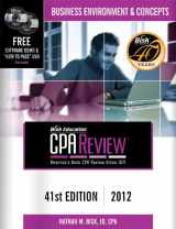 9781579618780-1579618782-Bisk CPA Review: Business Environment & Concepts - 41st Edition 2012 (Comprehensive CPA Exam Review Business Environment & Concepts) (Cpa ... and ... Review. Business Environment and Concepts)