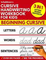 9781790852574-1790852579-Cursive Handwriting Workbook for Kids: 3-in-1 Writing Practice Book to Master Letters, Words & Sentences